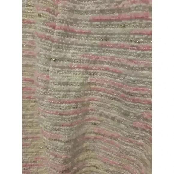 Lilly Pulitzer Women's Pink Tweed Pencil Skirt Size 10 Knee Length - Picture 2 of 9